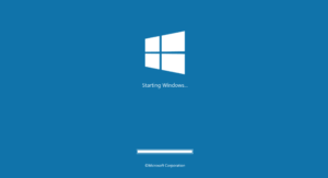 Windows 10 booting