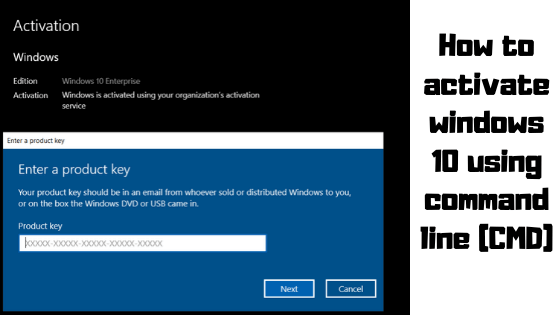 activate windows 10 offline with cmd