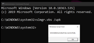 How to activate windows 10 using command line1