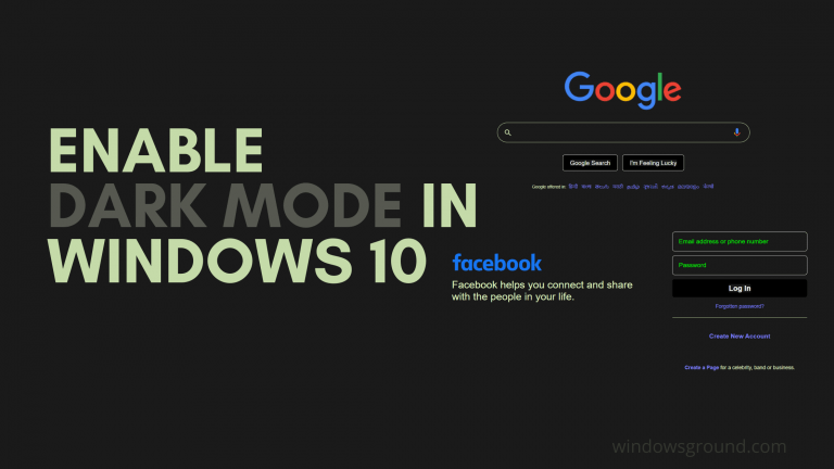 How to enable dark mode in Google Chrome, Facebook, etc in Windows 10 (no apps needed)