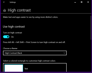 How to enable dark mode in windows 10 with windows 10 high contrast feature without any app