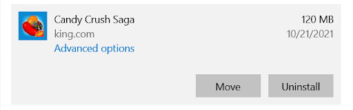 windows 10 bloatware candy crush saga