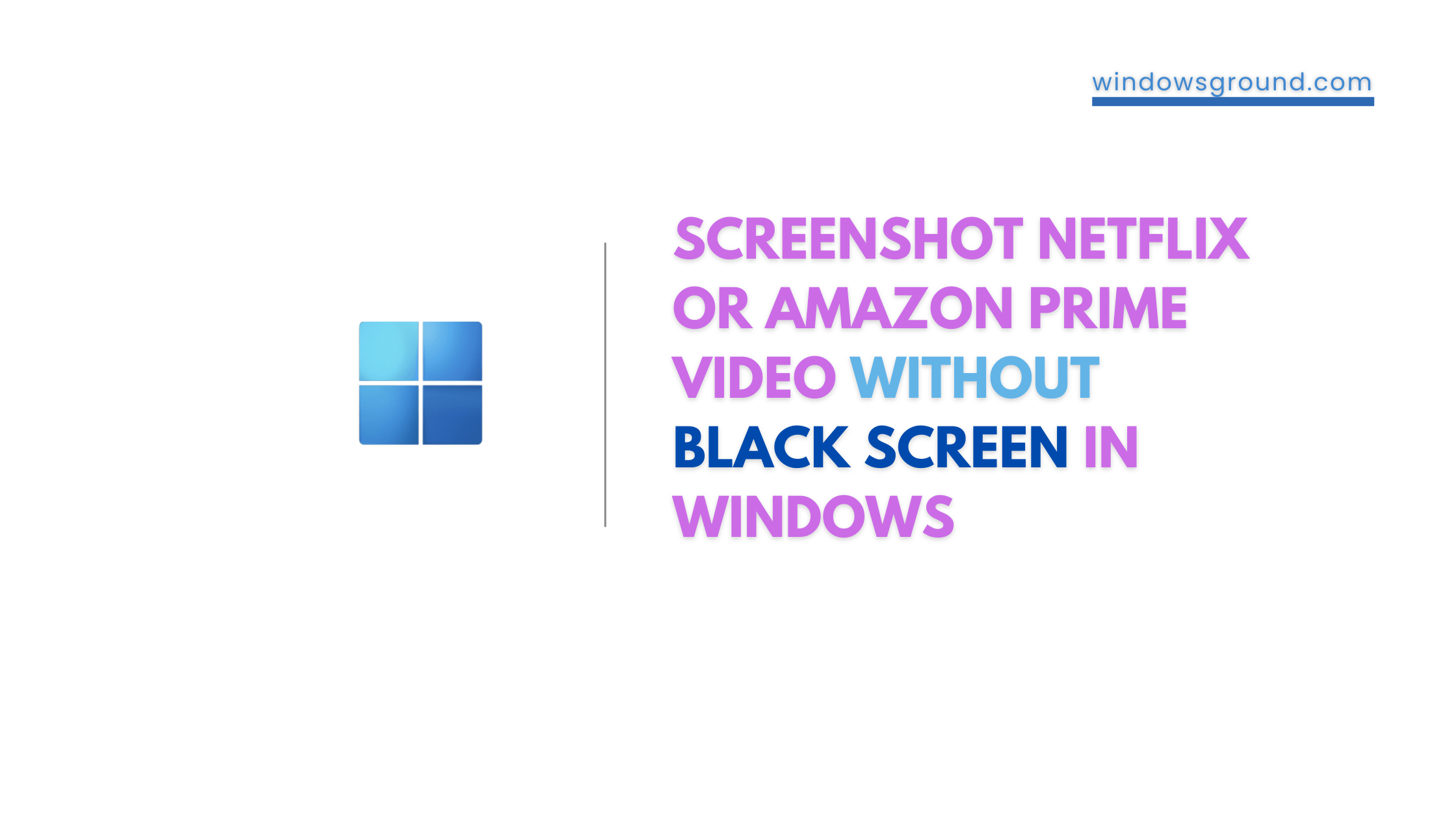 How to take screenshot in Netflix or amazon prime video Without black screen in windows (1)