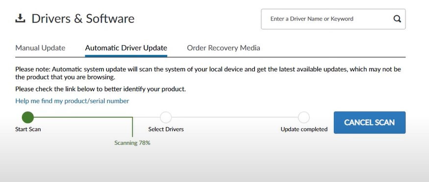 automatic driver update scanning lenovo