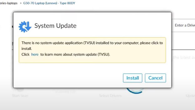 system update lenovo service bridge