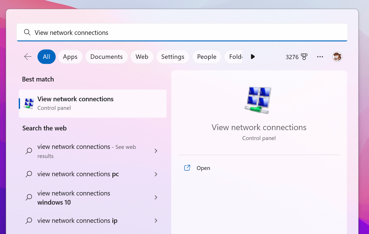 View Network Connections In Windows 11