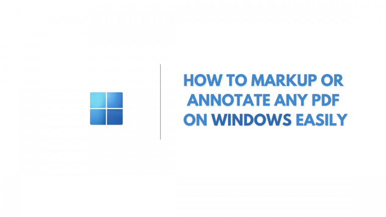 How to markup or annotate a pdf on windows