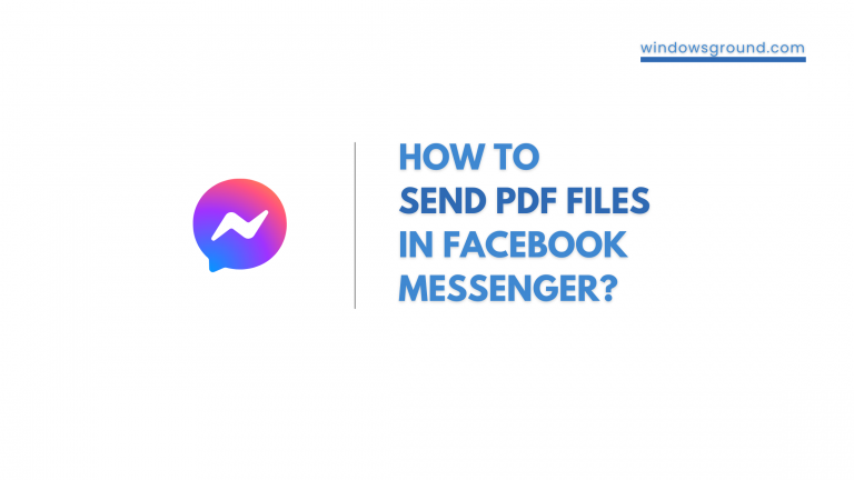 How to send PDF files in Facebook messenger in android and PC?
